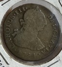 1784 Mi Peru 2 Reales Silver Coin Vf Km-76