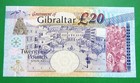 2004 Government Of Gibraltar 20 Pounds Banknote - Crisp Uncirculated