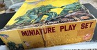 Marx Miniature Playset Sands Of Iwo Jima Boxed Set W  Figures   Accessories