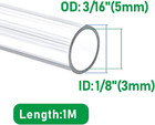 Quickun Industrial Grade Plastic Pvc Vinyl Tubing  1 8  Id X 3 16  Od Clear Tube