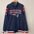 Nfl New England Patriots Men s Xxl Reversible Full Zip Football Team Jacket Euc
