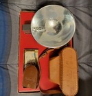Graflex Graphic 35mm Film Camera  Leather Case  Flash   Light Meter  un-tested 