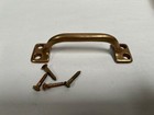 New Vtg Ives Cast Aluminum Plated Dull Bronze Drawer Pull Sash Lift Handle  a3 