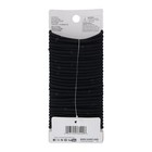 Scunci No-damage Medium Hold Hair Elastics  Black  32-pieces