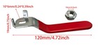 1 X Ball Valve Handle Dn25 Red Lever Handle For Outdoor Tap Ball Valve Servic   