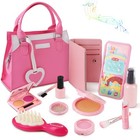 Kids Play Purse Set Toddler Toy Phone Wallet Credit Cards Bag   Makeup Toys