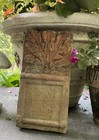 Vtg Antique French Acanthus Leaf-garden Edging-salvaged Stone Terracotta 12   tile