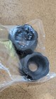 2 Pack Black Circular Plastic Mounting Adapter Spacer Rings Red Adhesive Backing