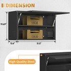 Wall Mounted Metal Storage Cabinet Garage Wall Cabinet With Adjustable Shelves