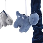 Lambs   Ivy Baby Dino Blue gray Dinosaur Musical Baby Crib Mobile Soother Toy