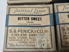 Lot Of 4 Antique Drug Box - Bitter Sweet - Sb Penick   Co - Initial Line