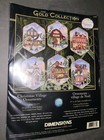 Dimensions Gold Collection Christmas Village Ornaments Counted Cross Stitch Kit