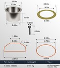 For Devilbiss Porter Cable K-0650 Air Compressor Cylinder ring Replacement Kit