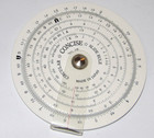 Vintage 1960s Concise Circular Slide Rule No 28  Conversion Tables  Pouch  Japan