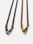 Vintage Eyeglass Chains Lot Of 2 Gold Silver Tone Ornate Spiral Spectacle Holder