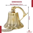 Handcrafted Brass Maritime Duty Watch Ship   s Bell - Nautical Ship s Timepiece
