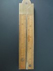 Vintage Stephens   Co   36 Boxwood Brass Combination Rule   Level-exc  Condition