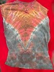Vintage 80 s Motley Crue Symmetria Tie Dye T Shirt Size M l Cut Off Sleeves