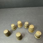 Vintage Sewing Lot Mixed Brass Thimbles 7 Pieces One Has Pin Hole