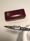 Antique Aquamarine Silver Brooch Pin