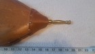 Vintage Wood Leather Fireplace Bellows Brass Nozzle Working  Hearth Tool