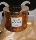 New Bath   Body Works Touch Of Gold  10pc Set With Gold Gift Bag 