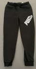 Puma Fleece Jogger Sweatpants W drawstring Boys Large 14 16 Black White Logo