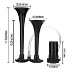 Super Loud Dual Trumpet Air Horn Kit With Compressor For 12v Vehicles Trucks