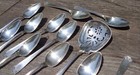 Antique Gorham Etruscan Sterling Silver Demitasse Spoons  11    Bon Bon Spoon