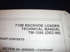 John Deere 710b Loader Backhoe Technical Service Repair Shop Book Manual Tm-1286
