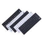 English Keyboard Replacement Stickers White On Black Any Pc Computer Laptop 