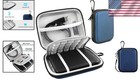 Portable Hard Drive Storage Bag For Seagate   Toshiba - Waterproof Blue