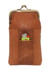 Genuine Leather Cigarette Case Holder Slim Pack Regular Or 100 s   Lighter   