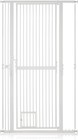 71 extra Tall Pet Gate No Drill Pressure Mount  Auto Close Dog Door W29-39 