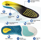 Orthotic Shoe Insoles Inserts Flat Feet High Arch Support Size 7-7 5