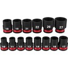 Milwaukee 49-66-7013 14pc Shockwave Impact Duty 1 2  Drive Metric 6pt Socket Set