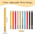 Txin 20 Pieces Faux Leather Snap Bracelets Blank Colorful 21 8 1 6cm  Multi