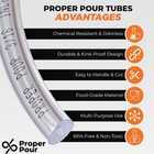 3 8 Id X 1 2 Od Clear Pvc Tubing Multi Purpose Food Grade Flexible Hose 50ft