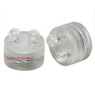 10 Green Super Bright Dual Led Tea Light Submersible Floralyte Party Wedding