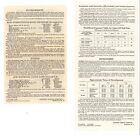 Vintage Lot 2 Instruction Sheets Kodak Panchromatic Roll Film Kp 24005 Settings