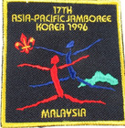 Malaysia 17th Asia Pacific Jamboree Korea 1996 Boy Scout Patch