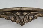 Antique Style Solid Wood Wall Shelf  Hand Carved Ornate Scroll Design