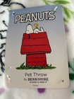 Peanuts Snoopy Plush Throw Summer Flowers 60 x70  White New