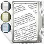 Magnipros 5x Page Magnifying Glass 3 Lighting Modes Reading   Low Vision Seniors