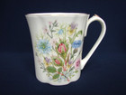 Set Of 2 Aynsley Wild Tudor Coffee Mugs Wild Flowers Gold Trim