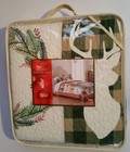 St Nicholas Square  yuletide  Full queen Reversible Quilt New 90  X 95 
