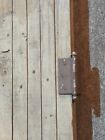 Antique Primitive Barn Wood Door Panel Farmhouse Iowa Farm Tung Groove Hinge  