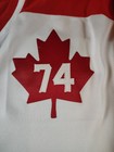 Team Canada Hockey Jersey White And Red Sz 2xl Adult Jersey  74 Lace Collar