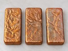 1 Pound Hand Poured Copper Bullion Ingot Bar Investment Grade Cu 