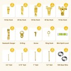 330pcs Picture Hangers  Picture Hanging Kit  Picture Hanging Hooks Holds 10-75lb